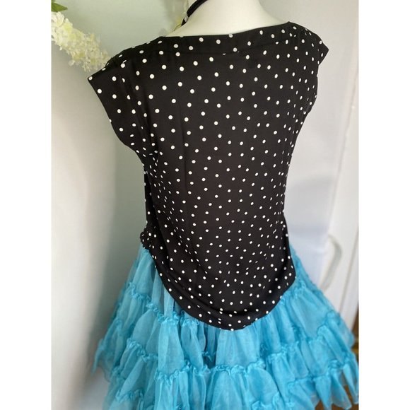Ann Taylor Blouse Shell Black & White Polka Dot Size XXS Petite Career New w Tag - Picture 3 of 16